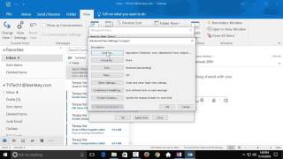 Configuring Views  Outlook 2016 tutorial [upl. by Eahsel241]