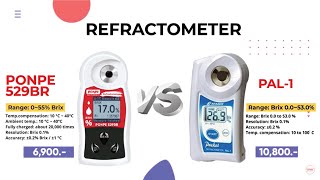 รีวิว ATAGO PAL1 กับ PONPE 529BR เครื่องวัดความหวาน Brix Refractometer [upl. by Ott18]