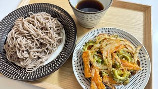 Soba Noodles Vegetable Kakiage Tempura [upl. by Telrahc733]