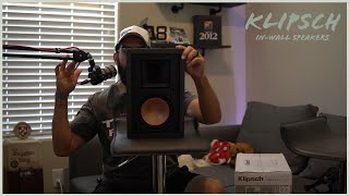 Klipsch In Wall Speakers Unboxing [upl. by Noll]