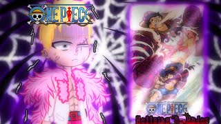 Dressrosa arc characters react to luffy gacha One piece [upl. by Ayotac]