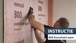 EUROCOL  INSTRUCTIE  800 Eurosheet wpm [upl. by Ardnuasak]