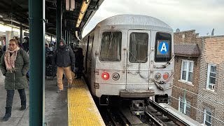 IND Subway R46 A Express Train Ride from Inwood207th Street to Ozone ParkLefferts Boulevard [upl. by Koh]