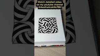 Zentangle art youtubeshorts art zentangle doodle [upl. by Peisch175]