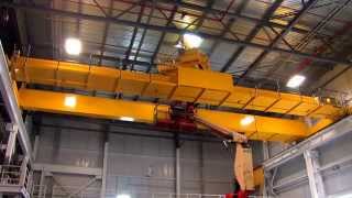 40 ton Overhead Crane Fast motion Installation amp Test [upl. by Zsazsa]