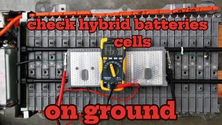 How to check hybrid batteries cells  check hybrid battery p0a80 replace battery code [upl. by Lewanna608]