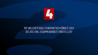 FRAGE 4 Mit welchem Koalitionspartner könnte sich die AfD eine Zusammenarbeit vorstellen [upl. by Krahmer]