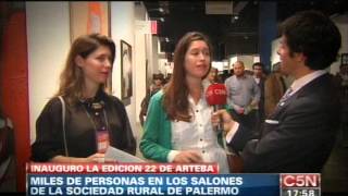 C5N  ARTE SE INAUGURO ARTE BA 2013 EN LA RURAL PARTE 2 [upl. by Evilo]