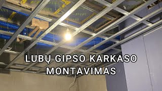 15 LUBŲ GIPSO KARKASO MONTAVIMAS [upl. by Iramaj619]