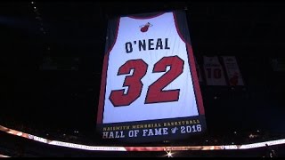 Heat Retire Shaqs 32  Full Ceremony  122216 [upl. by Mok791]