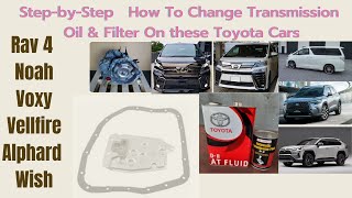 Transmission Oil amp Filter change On These Toyota Vehicles [upl. by Tallulah]