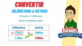 CONVERSION DE KILOMETROS A METROS Super facil  Para principiantes [upl. by Nnybor]