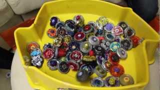 100 BEY COLLECTION Battle  Beyblade Marathon [upl. by Otanutrof]