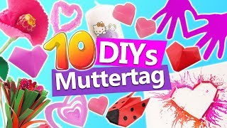 10 DIYs MUTTERTAG  Muttertagsgeschenk selber basteln  Geschenketipps für Mama  DIY Kids Club [upl. by Atiluap]