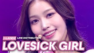 ILAND 2 Koko Nam Yuju Chơi Jungeun Jeong Saebi Lovesick Girl  Line Distribution [upl. by Salazar]