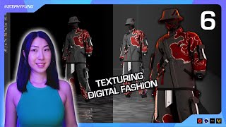 PART 6  How to Texture Digital Fashion  Connecting Textures  Scene Building in C4D [upl. by Lebna]