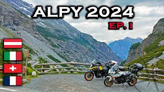 Wyprawa motocyklowa Alpy 2024 Ep 1  Trasa do Austrii lodowiec Kaunertal i Passo dello Stelvio [upl. by Airun]