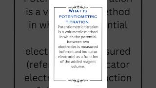 What is potentiometric titration [upl. by Hylan128]