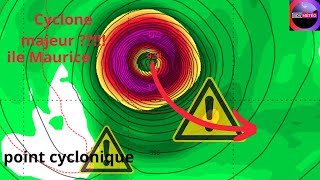 le Cyclone MAJEUR Belal va impacter Lile MAURICE  préparer vous [upl. by Leslee]