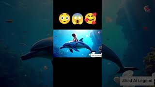 Cute baby and animals cute ai chatgpt dolfin kitten shorts kitty baby tending [upl. by Atiana]