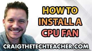 How To Install A Computer CPU Fan Core i Series 2022 [upl. by Aihsaei295]