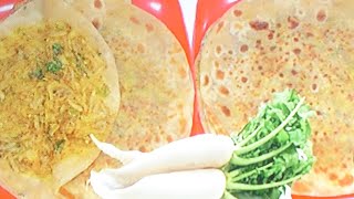 mooli ka paratha recipeeasy crispy paratha [upl. by Willyt]