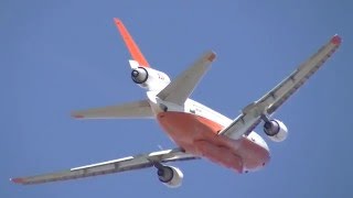 10 Tanker N612AX DC10 Taking Off From Avalon Airport [upl. by Asemaj]