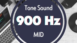 900 Hz Frequency Sound Tone Audio Signal Sine Waveform MID [upl. by Llednahc]