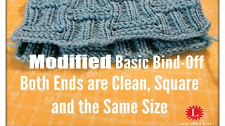 Loom Knit Cast off  Basic Bind Off fix Loose Stitches Knit Fix [upl. by Aribold]