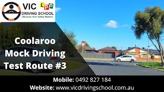 Coolaroo Mock Driving Test  Route 3  VIC Driving School [upl. by Belac]