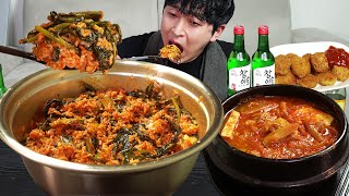 아삭한 열무김치 잔뜩 열무비빔밥엔 소주지Ft참치김치찌개 미니돈까스 혼술 리얼먹방 Kimchi Bibimbap MUKBANG ASMR REALSOUND EATINGSHOW [upl. by Kelleher]