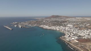 Playa Blanca Lanzarote December 2022 Drone 4K [upl. by Anitnahs]