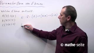 Parameterform Parametergleichung Beispiel 2  V0105 [upl. by Mroz]