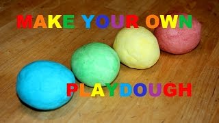 How to Make Playdough at Home  Play Doh No cook recipe Without Cream of Tartar  Non Toxic [upl. by Gagliano]