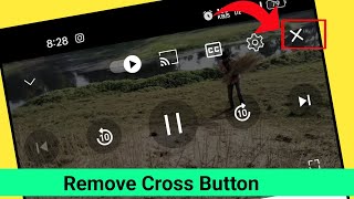 screen par cross ka nishan kaise hataye  how to remove x button from youtube videos [upl. by Hploda]