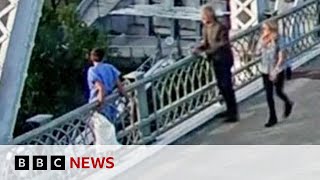 Jon Bon Jovi praised for talking woman off bridge in Nashville  BBC News [upl. by Gibson682]