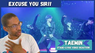 Taemin Sexuality StageLyric Video REACTION  Taemins in the mood [upl. by Ateerys948]