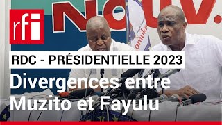 Présidentielle 2023 en RDC  divergences entre Muzito et Fayulu au sein de la coalition Lamuka [upl. by Anaeerb]