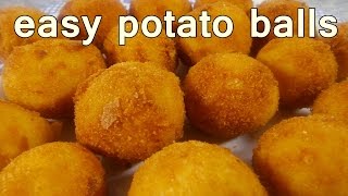 Crispy Potato Balls recipe  The Ultimate Easy Snack  Deliciously Golden amp Irresistible [upl. by Aidil]