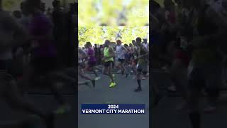 Watch the start of the 2024 VermontCityMarathon in burlington [upl. by Drahser]