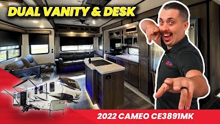 2022 Crossroads RV Cameo CE3891MK Dual Vanity amp Desk [upl. by Yentrok]