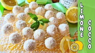 TARTUFINI AL LIMONE E COCCO senza cottura [upl. by Fasta]