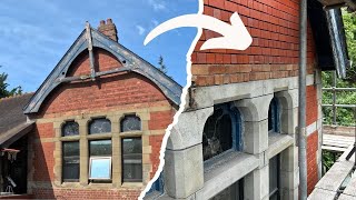 VICTORIAN Brickwork RESTORATION  7 Day TIMELAPSE At The Old Station [upl. by Laira690]