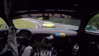 MercedesAMG GT3 chasing Audi R8 LMS GT3 at Nürburgring [upl. by Almond]