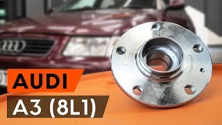 Wie AUDI A3 1 8L1 Radlager hinten Radnabe hinten wechseln TUTORIAL AUTODOC [upl. by Enattirb430]