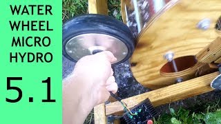 Part 51 of 10 Waterwheel Microhydro Alternate Alternator [upl. by Vudimir]