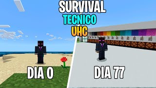 Survival Técnico Minecraft Bedrock UHC Dia 81 [upl. by Alekahs929]