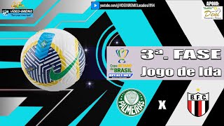 PALMEIRAS X BOTAFOGOSP  COPA BETANO DO BRASIL 2024  3ª FASE  IDA  AO VIVO Simulação [upl. by Notsew]