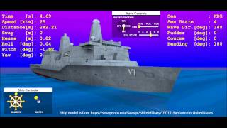 Seakeeping Simulation Example Real Time [upl. by Enoyrt290]