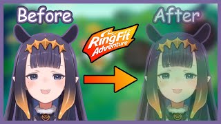 【Hololive】Ina Plays Ring Fit Adventure  Before and After [upl. by Valerle]